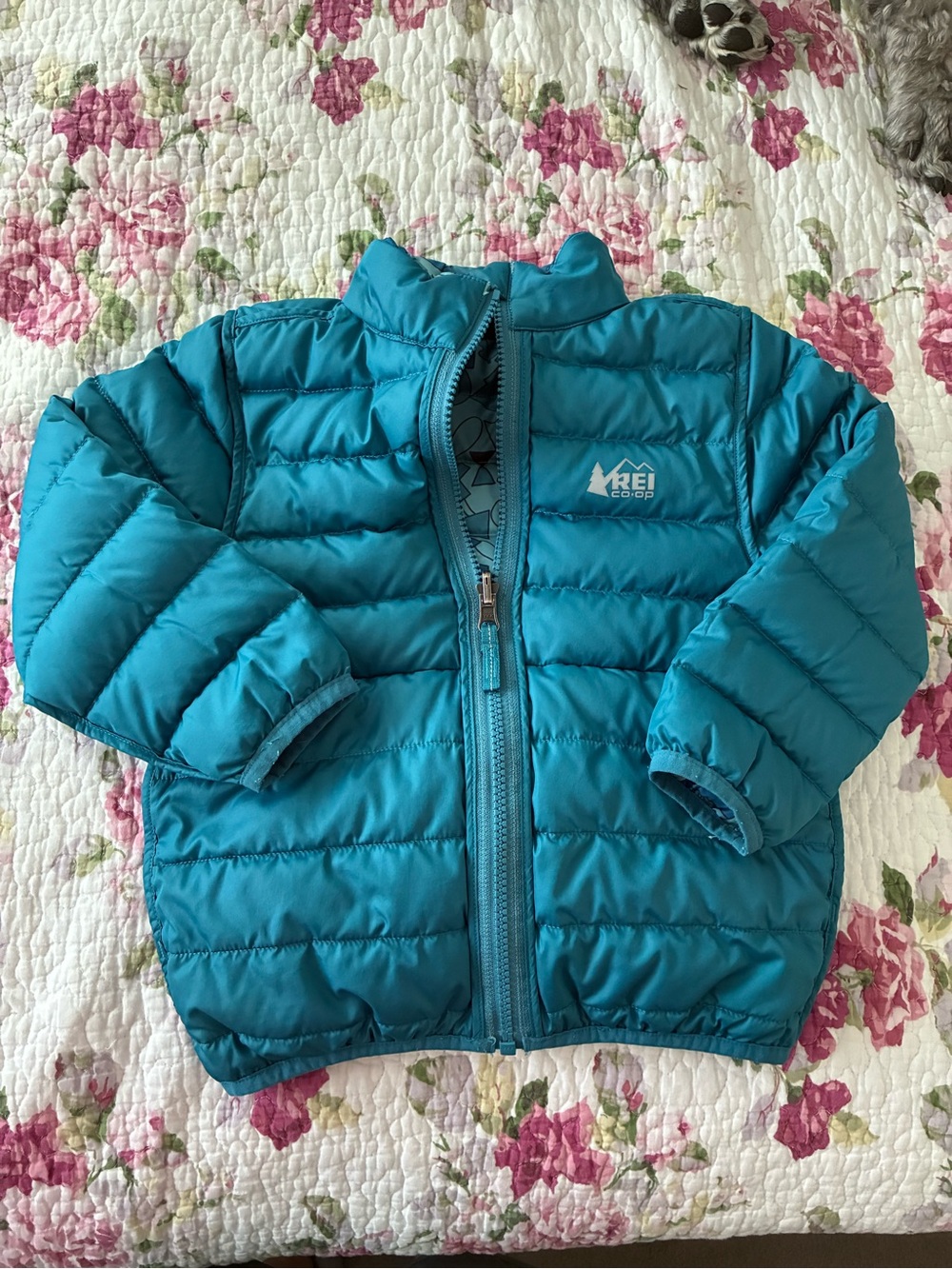 REI Kids' Teal Puffer Jacket - Warm Lightweight Coat